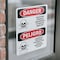 Signmission Pesticide Storage Hazardous Bilingual Danger Sign, Vinyl Decal, 7in W x 10in L, 2PK OS-2PACK-DS-D-710-VS-1527 - alternate 6
